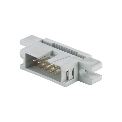 Altın Teneke Kaplama 2.54mm Kutusu Başlığı PBT Bakır 6P - 64P IDC Tahta Kablo Bağlantısı