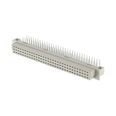 2.54mm DIN 41612 Bağlantı 64 Pin Sağ Köşeli Kadın Pençeler 3 Satır Bağlantısı