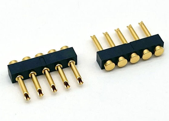 2.54mm Pitch Pogo Pin Connector Solder Tipi Kadın Pogo Pin 1x05P