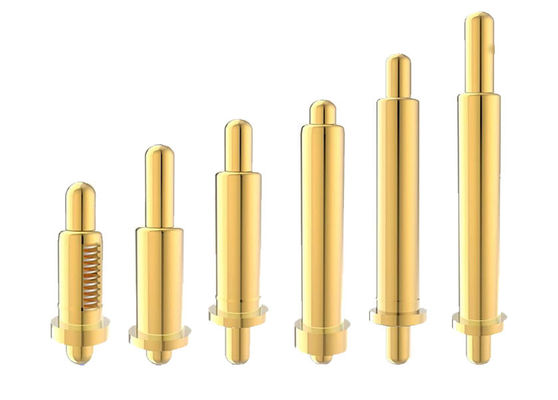 Çift Başlı Bakır Pogo Pin Uzunluğu 6.5mm Çift Sonlu Yaylı Yüklü Pogo Pinleri