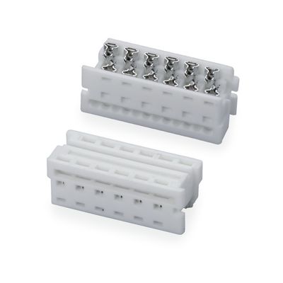 1.27mm Pitch White IDC Bağlantısı 4 6 8 10 20 24 Pin Düz Kablo Bağlantısı