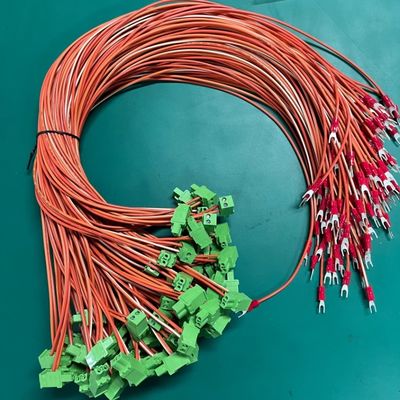 OEM Kablo Uzunluğu Endüstriyel Makine 5.08mm Terminal Blok Yeşil Kablo ve Tel Bağlantısı Montajı 0.5M 1M 100% Test Denetimi